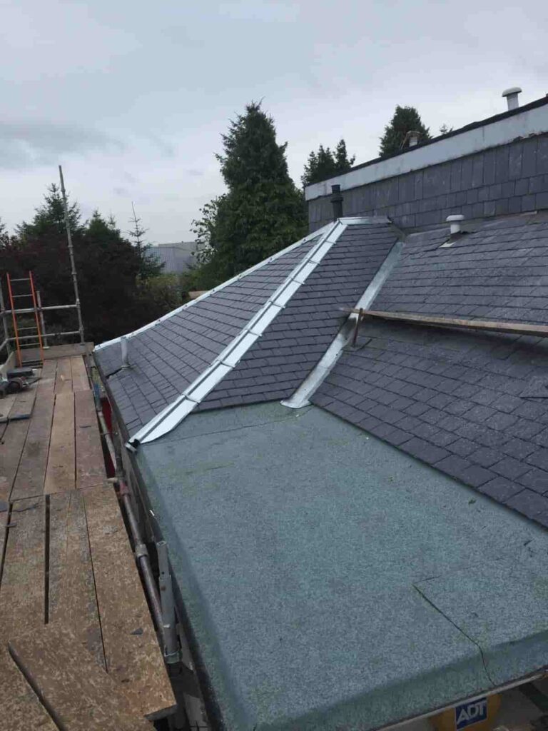 Three layer felt roofing